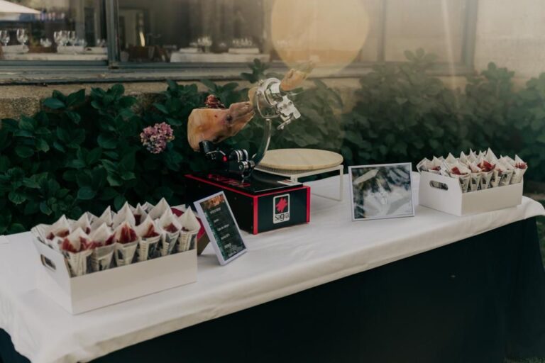 Mesa Corte Jamón en bodas